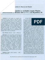 Mentiras Semejantes A Verdades Segun Platon Sobre La Justificacion de La Mentira en Republica