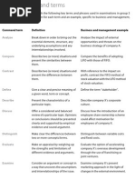 Ib Glossary Command Terms Explanation | PDF | Argument | Concept
