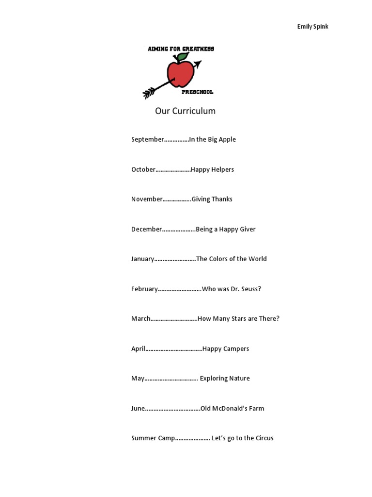 Curriculum | PDF
