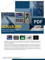 Iclock260: Multi-Media Fingerprint Time Attendance Terminal