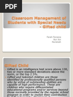 Gifted Child in Classroom Management