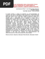 A Capoeira na interação com a Educação Física escolar