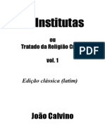 João Calvino - Institutas 1 - Tradução Do