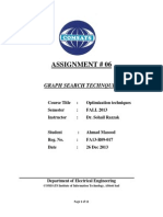 Assignment # 06: Graph Search Technques