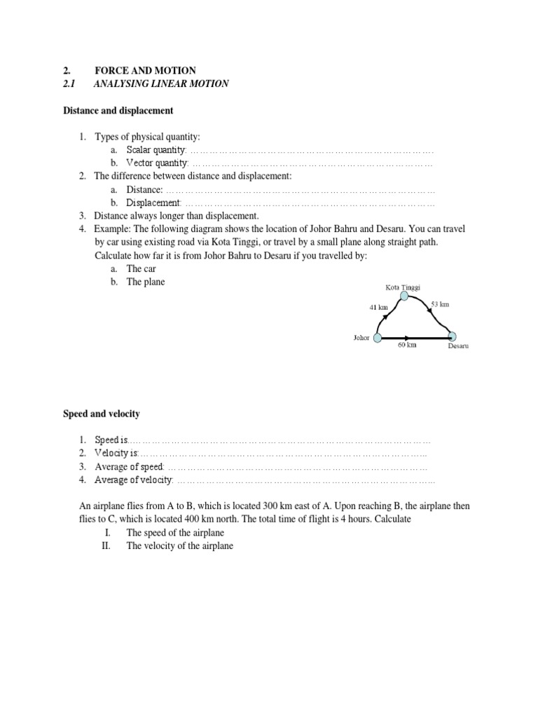 Force and Motion: Linear Motion Analysis | PDF | Technology & Engineering
