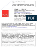 Disability & Society: To Cite This Article: Suzan Lewis, Carolyn Kagan, Patricia Heaton & Maureen