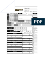 RPG - Planilha Pathfinder Excel