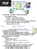 Motivation: Consider A Shared Database: - Two Classes of Users