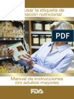 Como Usar La Etiqueta de Informacion Nutricional