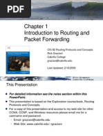 Introduction To Routing and Packet Forwarding