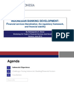Indonesian Banking Development: F: Inancial Services Liberalization, The Regulatory Framework, and Financial Stability