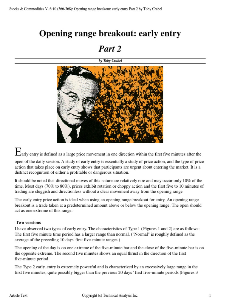 Opening Range Breakout 2 | PDF | Technical Analysis | Financial Economics