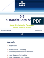 SIS E-Invoicing Legal Aspects: Jean-Christophe Rossand