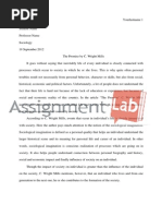 Download The Promise by C Wright Mills by AssignmentLabcom SN218773695 doc pdf