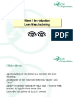 Week 1 Introduction Lean Manufacturing