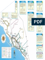 Mapa de Las Líneas de Bus de Civitavecchia...