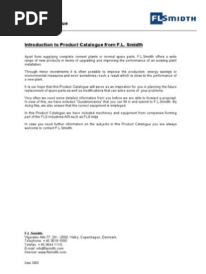 Introduction Product Catalogue