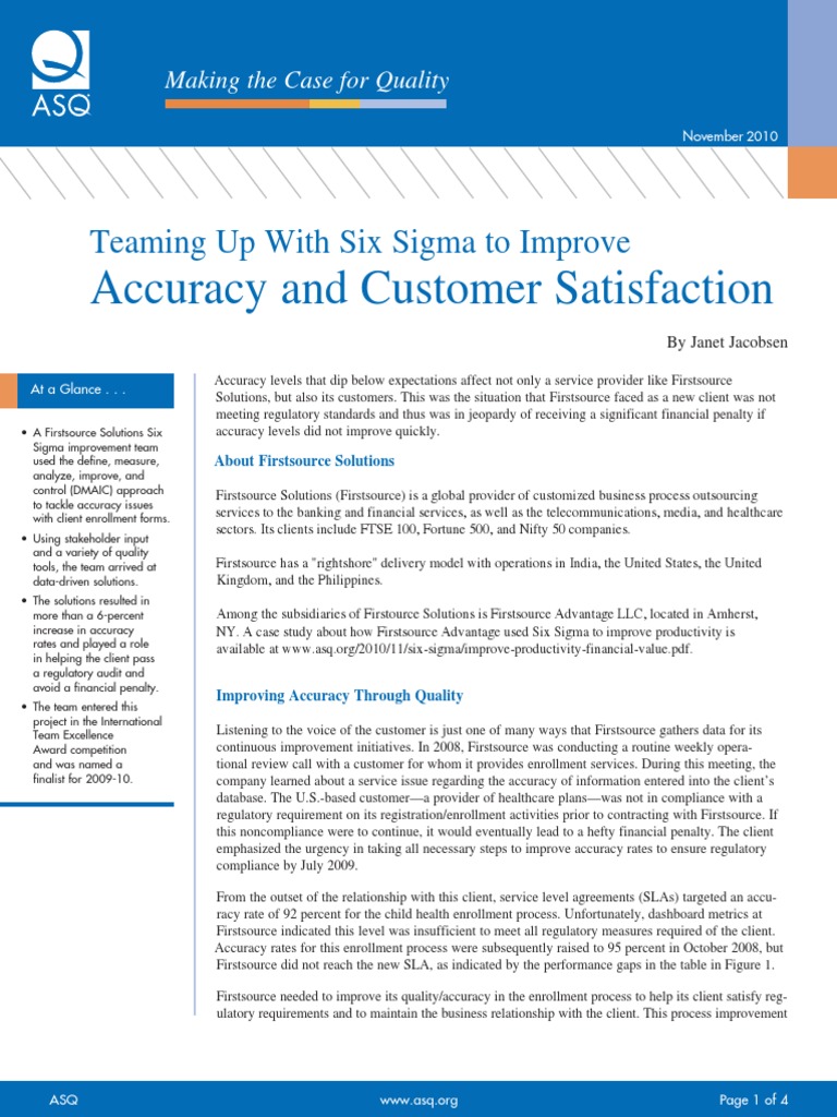 Improve Customer Satisfaction | PDF | Service Level Agreement ...