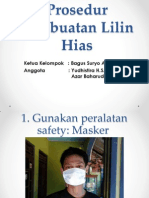 Prosedur Pembuatan Lilin Hias PKM