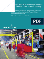 Accenture Gaining Competitive Advantage Through More Effective Direct Material Sourcing