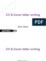 CV&Cover Letter Trainings by Jeff