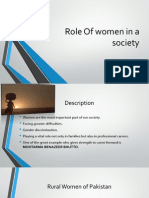 Role of Women in a Society Rabeeha