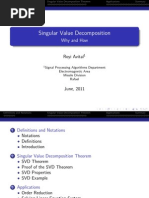 Singular Value Decomposition - Lecture Notes