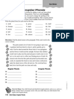 Word Study: Irregular Plurals: Home Activity: Read A Newspaper Article With Your Child. Help Your Child Identify Both