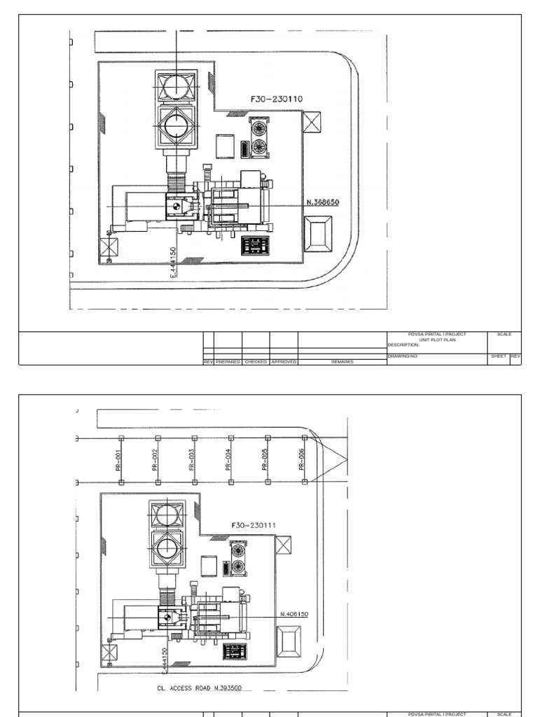 Scale Pdvsa Pirital I Project Unit Plot Plan | PDF | Computers ...