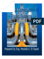 Design & Construction of Piping Systems