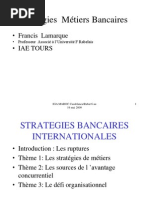 1--Stratégie Bancaire Métiers