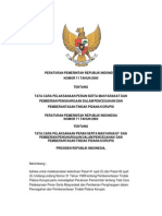 PP No 71 Tahun 2000 Tentang Tata Cara Pelaksanaan Peran Serta Masyarakat Dan Pemberian Penghargaan Dalam Pencegahan Dan Pemberantasan Tindak Pidana Korupsi