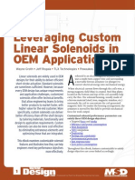 Leveraging Custom Linear Solenoids in OEM Applications: Wayne Groth Jeff Rogala TLX Technologies Pewaukee, Wis