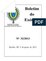 Boletim do Exército Brasileiro no 32/2013