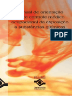 Manual de Orientação Sobre Controle Médico Sobre Controle Médico Ocupacional Da Exposição Ocupacional Da Exposição A Substâncias Químicas A Substâncias Química