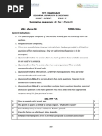 Ziet Chandigarh Kendriya Vidyalaya Sangathan Summative Assessment - II (SA 2 - Term II)