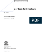 Significance of Tests For Petroleum Products: 8th Edition