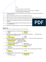 True/False and Multiple Choice Process Modeling Assessment