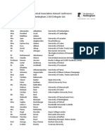 CA Conf Delegate List