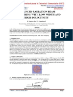 Enhanced Radiation Beam Configuring With Low Width and High Directivity