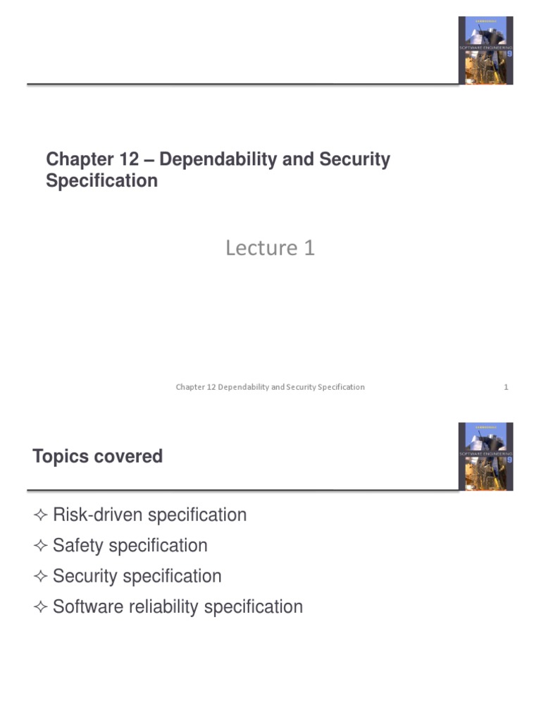 Dependability and Security Specifications | PDF | Formal Methods ...