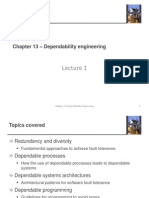1 Chapter 13 Dependability Engineering