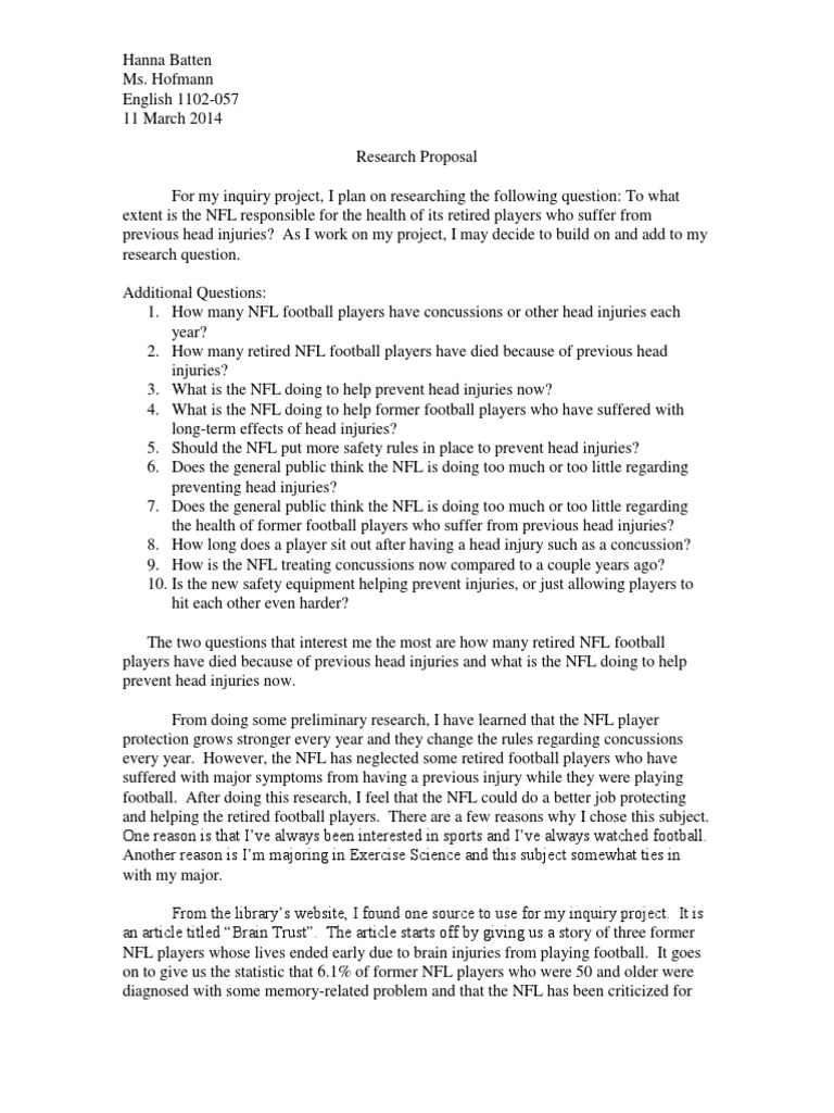 Sport dissertation proposal example image