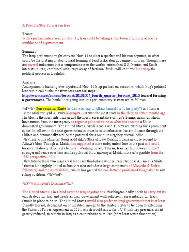 Iraq Edited | PDF | Iraq | Middle East
