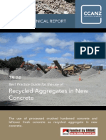 Recycled Aggregates in New Concrete