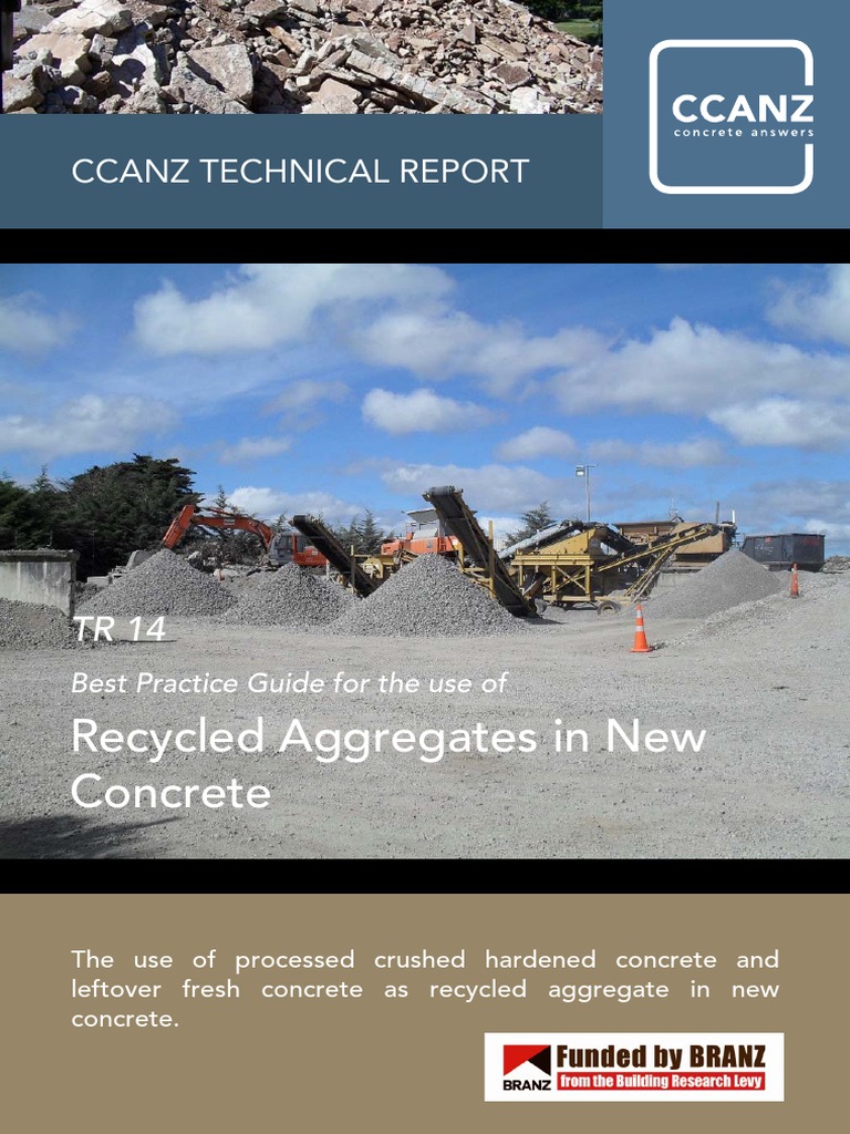 Recycled Aggregates in New Concrete | PDF | Construction Aggregate ...