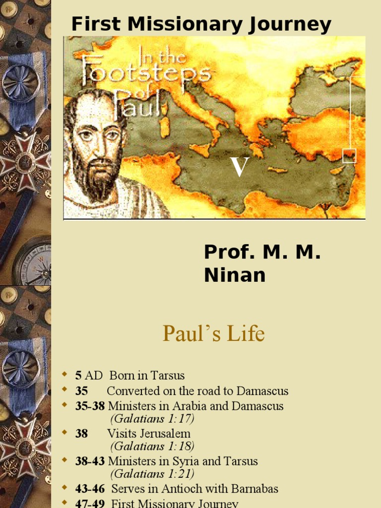 05 Apsotle Paul First Missionary Journey PDF Acts Of The Apostles Paul The Apostle