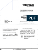 Tektronix 2336 Ya Operators Manual