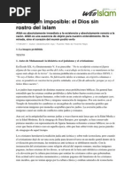 La Imagen Imposible El Dios Sin Rostro Del Islam