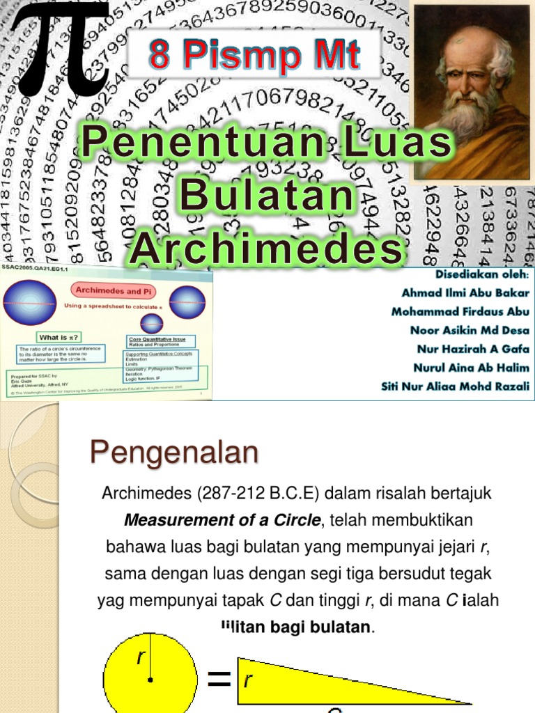 Penentuan Luas Bulatan | PDF